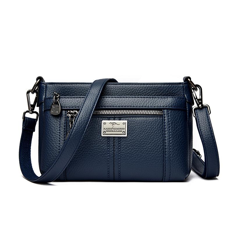 Soft Leather Versatile Middle-aged Mom Bag Large-capacity Single-shoulder Crossbody Bag