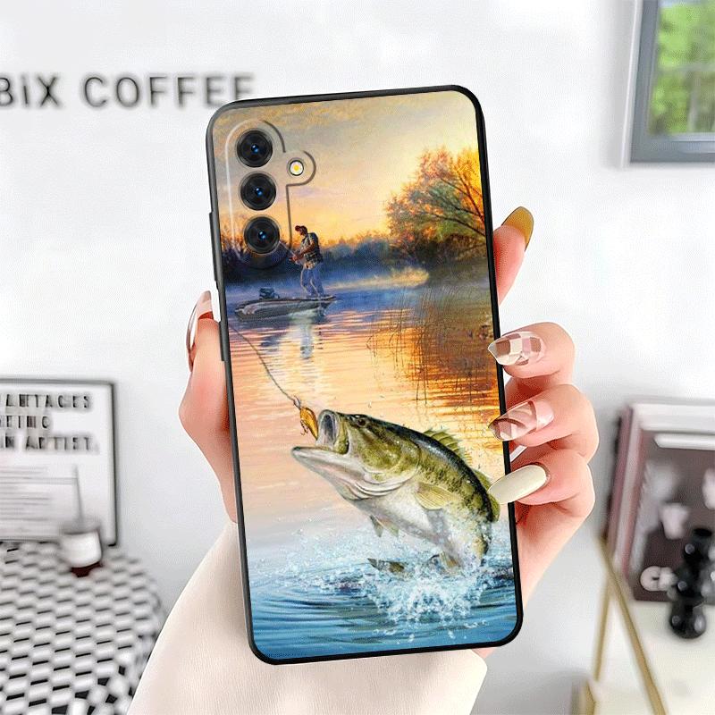Hunting Fishing Man Soft Phone Case for Samsung A17 A37 A57 A16 A26 A36 A56 A15 A25 A35 A55 A14 A24 A34 A54 A13 A23 A33 A53 A52