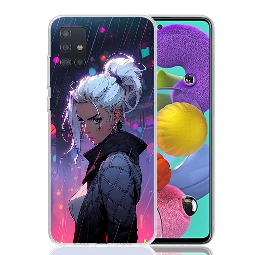 Valorant Jett Phone Case for Samsung Galaxy A52 A51 A50S A12 A22 A32 A72 A10S A30S A31 A71 Note 20 Ultra 10 Plus S10 Galaxy A52