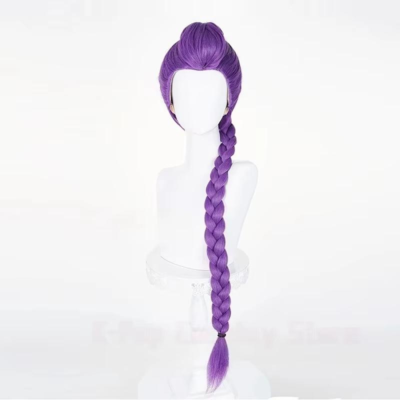 SBluuCosplay Kpop Huntrix Rumi Косплей Парик Вечеринка на Хэллоуин Демонический Аксессуар Охотники Съемный Хвост