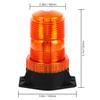12-24V 48V 60V 80V 30 LED High Power Emergency Warning Flash Strobe Light Beacon for Forklift Truck School Bus Amber Blue Red
