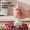 Stainless Steel Meat Tenderizer With Sharp Needles Automatic Rebound Handle For Kitchen Bbq Steak Prep
