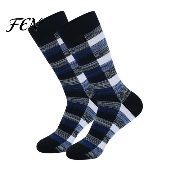Heavy Duty Cotton Socks Men's Retro Plaid Crew Socks, Thickened Combed Thermal Warm Autumn Outdoor Breathable Anti-Odor Athletic Casual for Daily Wear