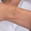 Factory Price Adjustable 925 Sterling Silver Blue Evil Eyes Bracelet