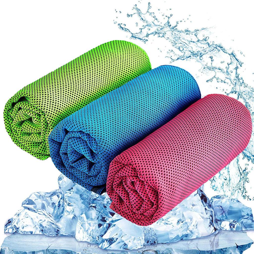 Sports cold cold towel, cooling towel cold towel cold towel sports outdoor cold quick-drying towel 3pcs (30 * 80)