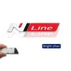 3D металлическая эмблема решетки N LINE на заднем багажнике, наклейка со значком на корпусе