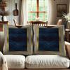 Short Plush Material Pillowcase2Pcs Teal Pillowcases With Gold Patterns , Suitable For Decorative Pillow Covers For Bedrooms, Li