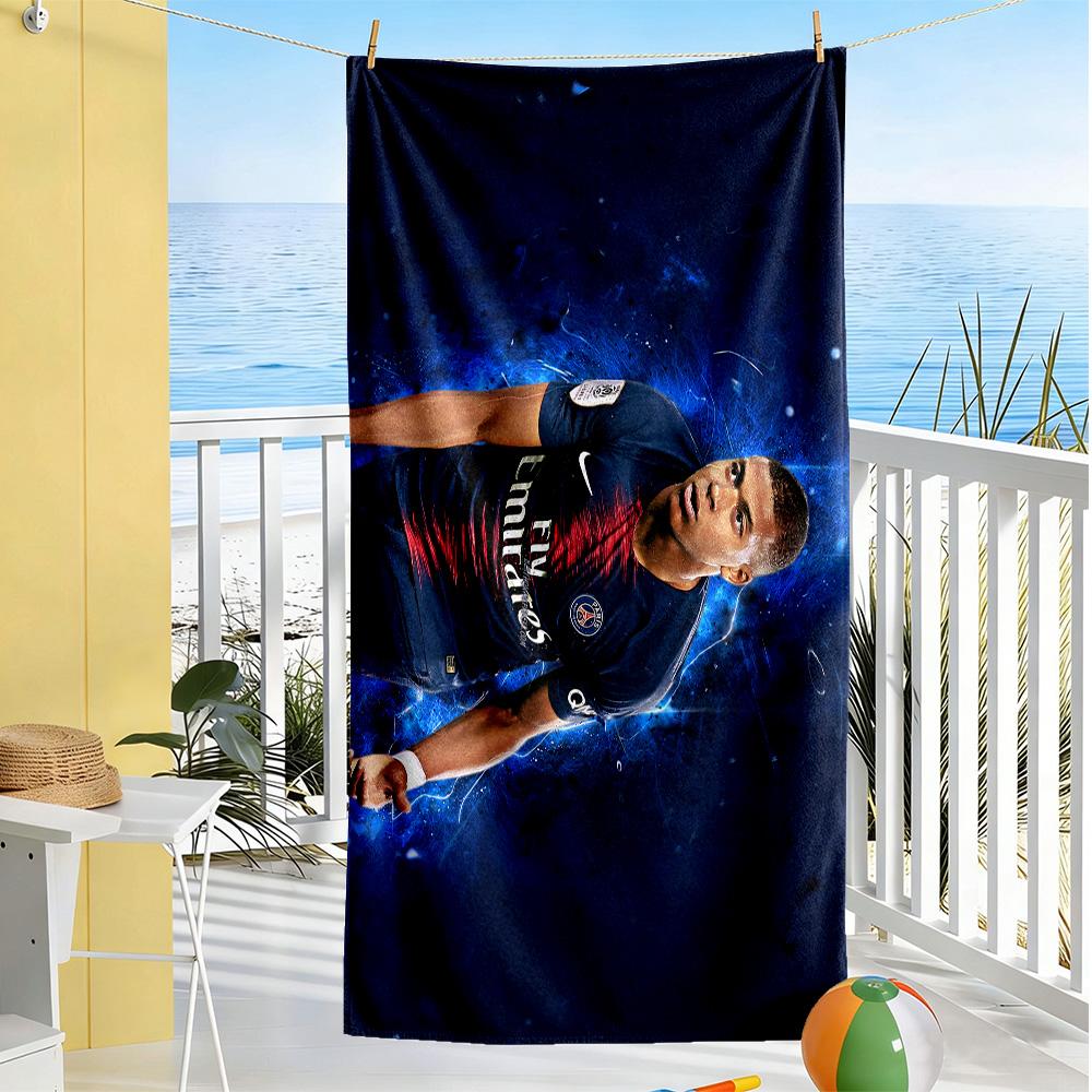 Kylian Mbappé Psg Celebration Beach Towel Super Soft & Absorbent Comfortable Lightweight