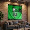 Sassuolo Football Crest Design Tapestry Playroom Tapestry, Accessories for Bedroom,Livingroom, dormitory Room Wall Decor Fan Birthday Gifts