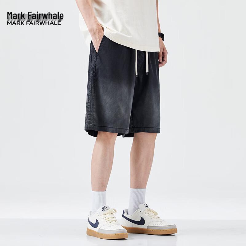 Mark Fairwhale Men's Tencel Blend Gradient Casual Shorts