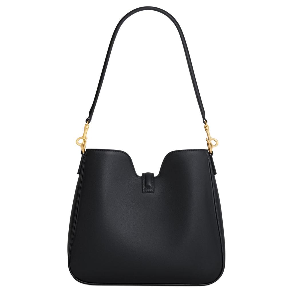 CELINE CAMILLE Calfskin One Shoulder Handbag Small Women's Black 120693FX9-38NO