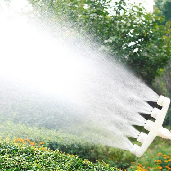 1 компл. садовый спринклер с несколькими головками, распылительная насадка для растений и цветов, регулируемый опрыскиватель для мытья автомобиля для дома