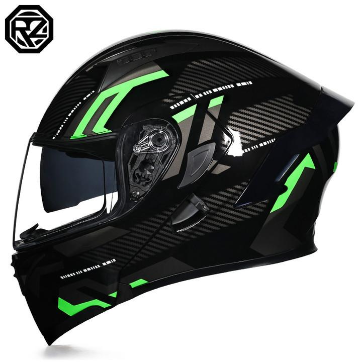 Motorcycle Helmets Men's and Women's Unveiling Helmets Full Helmets Tail Rider Bluetooth Locomotive Men's and Women's Winter Personality Electric