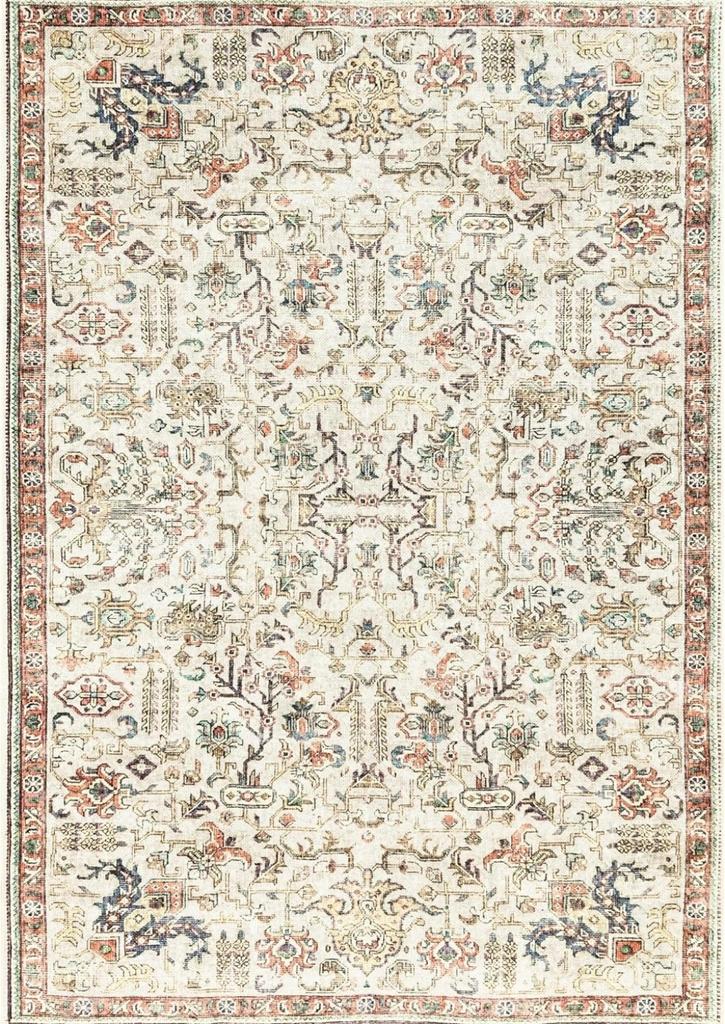 Luxurious Red Vintage Print Rug Elegant Non-Slip Rug For Living Room Bedroom Classic Home Decor Easter