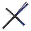 2шт выдвижные черные жесткие резиновые ручки щетки для джазовых барабанов палочки синий нейлон