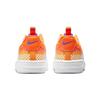 Nike Air Force 1 Toggle Leather Casual Slip Resistant Abrasion Resistant Low top Kids' Skateboarding Shoes White Orange (Unisex)