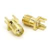 5Pcs SMA Female Jack RF Connector Gold Plated PCB Straight Mount 1.6mm Solder Edge RF Solder Socket