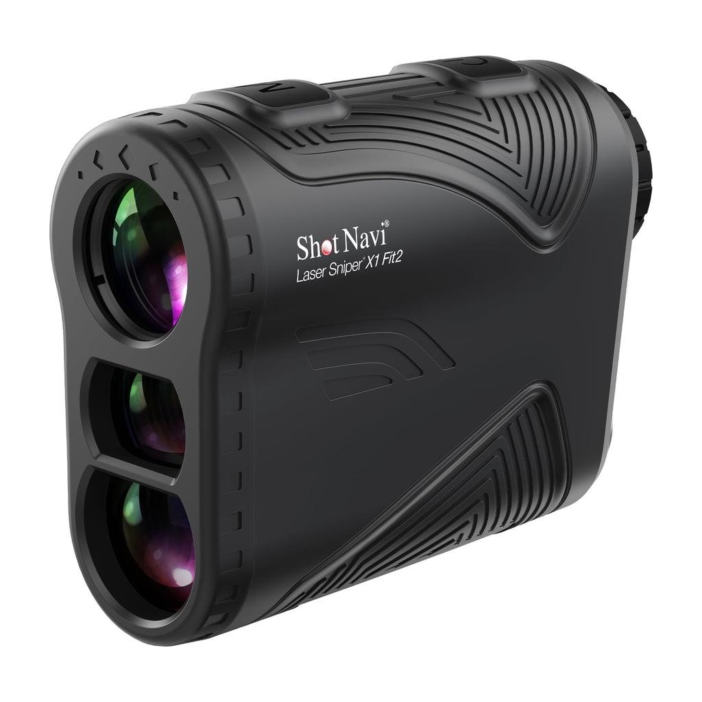 Shot Navi LaserSniper X1 Fit2 BK Гольф Лазерный и Лазерный Дальномер Дальномер Легкий, Ультра-Компактный, Компактный по Высоте