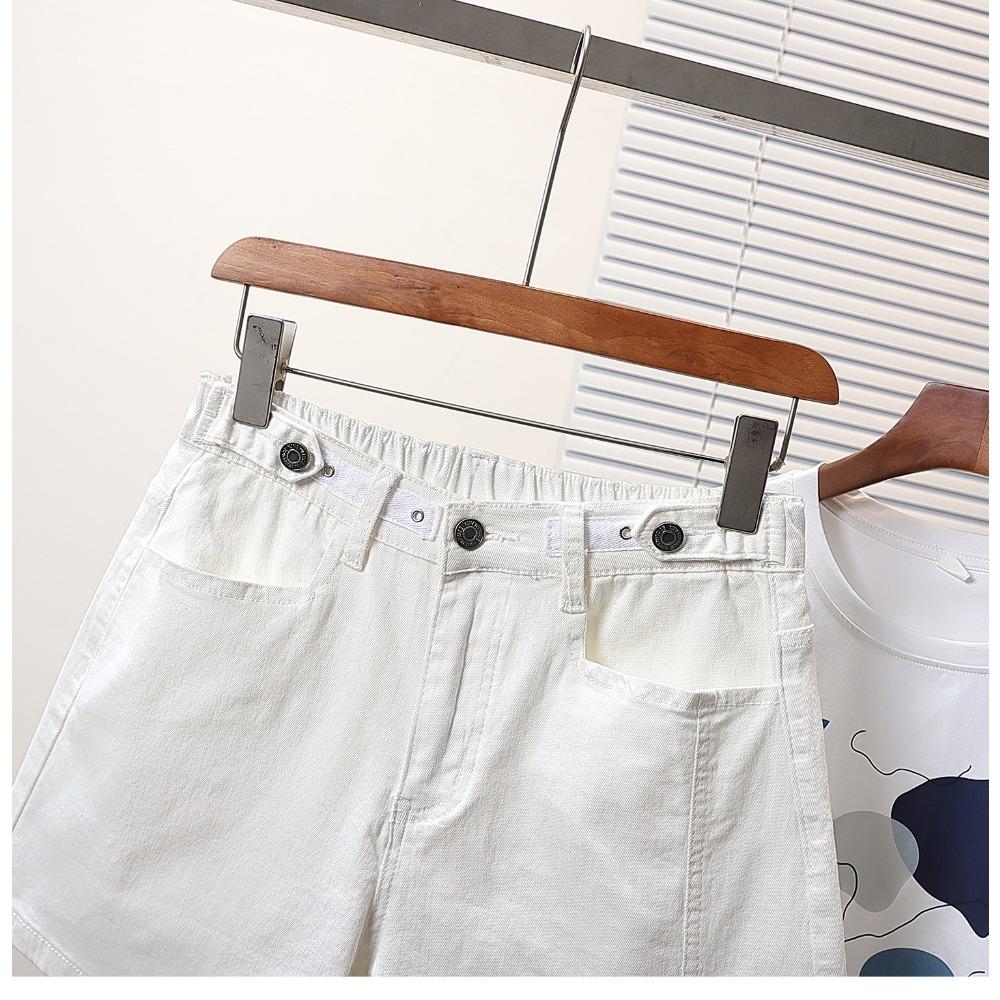 DIMANAF 2025 Plus Size Jeans Elegant Short Pants Women Oversize Loose Casual Cotton Denim Female Casual Pants