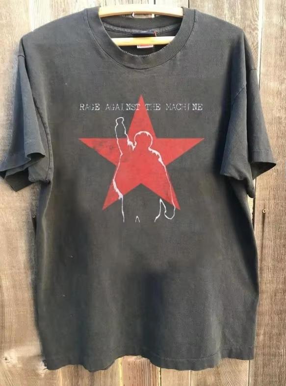 Rage Against The Machine Графическая Угольная Унисекс Футболка Мужская Одежда Футболки Подходит Как Для Мужчин Женщин Роскошная Мужская Одежда