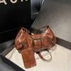 2026 New Classic Style PU Half Moon Shoulder Bags Solid Zipper Stylish Design Popularity Hot Trendy Crossbody Bags for Women