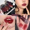 Ice Lip Glaze Water Gloss Waterproof Lipstick Moisturizing and Hydrating Lip Mud Natural Whitening Brightening Lip Gloss Long-lasting Setting Makeup