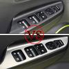 For Hyundai Kona 2018-2020 LHD Window Lift Switch Button Cover Trim Stainless Door Armrest Panel Frame Interior Acc