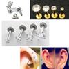 Lady's Men Rhinestone Cartilage Tragus Bar Helix Upper Ear Earring Stud Jewelry