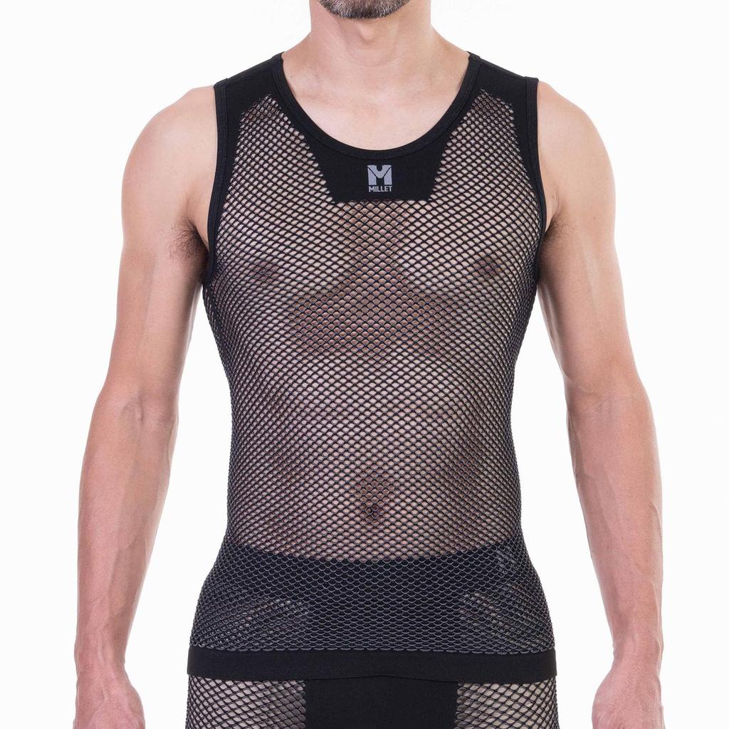 Мужское нижнее белье Millet Drynamic Mesh без рукавов с круглым вырезом светло-серое XXL, MIV01248, (Новый логотип),