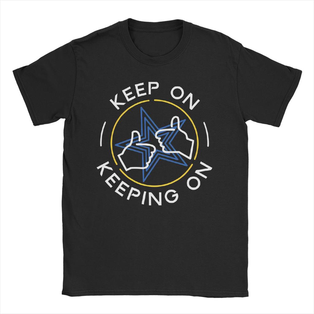 Death Stranding Keep On Keeping On Футболка Мужская Женская Чистый Хлопок для Мужских Футболок Футболок С Коротким Рукавом Одежда С Графическим Принтом