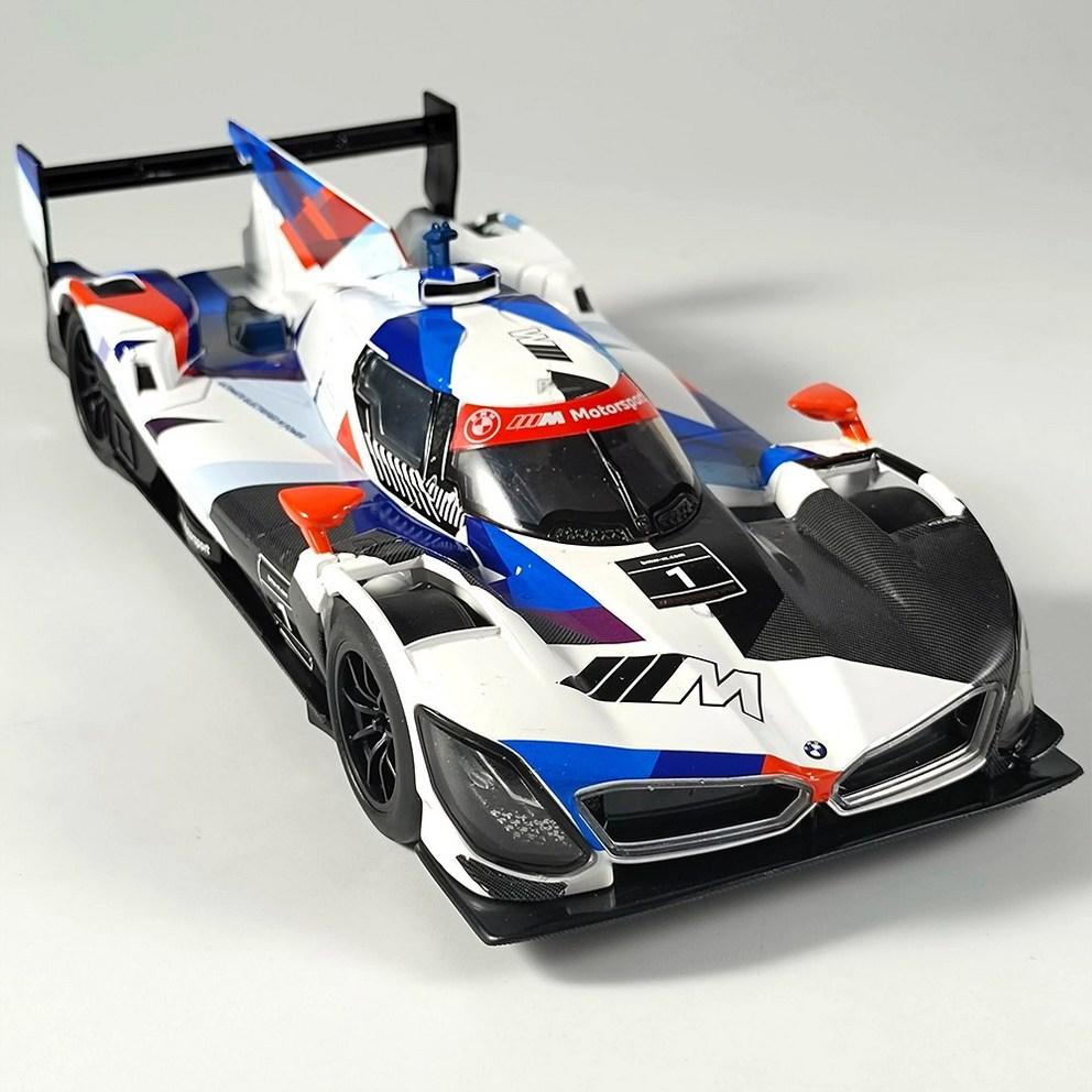 BMW M Hybrid V8 1:Модель гоночного автомобиля из литого сплава, масштаб 1:24 - Синяя Коллекционная фигурка для демонстрации