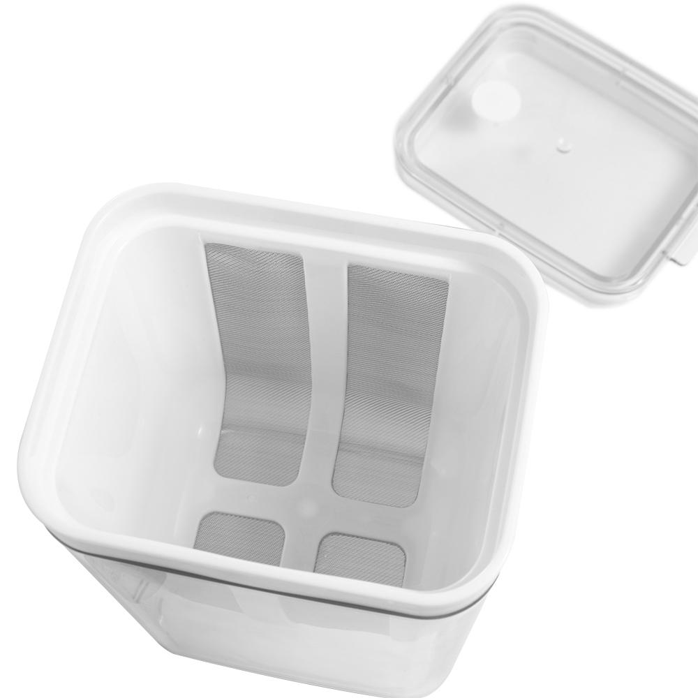 with Lids Yogurt Filter 1100ML Whey Separation Tools Washable Greek Yogurt Strainer Milk Tea