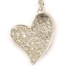 [D0450] - Серебряный кулон «Love Diamonds», белый