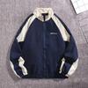 Harajuku College Jacket Men Casual Patchwork Streetwear Windbreaker Coats Spring Autumn Stand Collar Thin Varsity Jacket