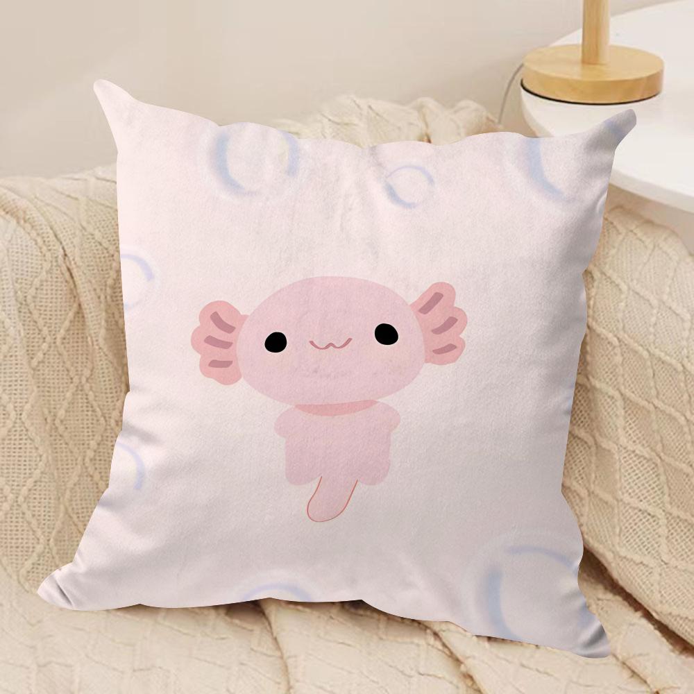 Salamander Cushion Cover Soft Plush Fabric DoubleSided Printed Sofa Cushion Cover for All Seasons Home Decor Gift