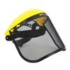 Safety Face Shield with Mesh Visor Ventilated Protective Helmet Chainsaw Safety Shield for Forestry Work Yard Work Weeding