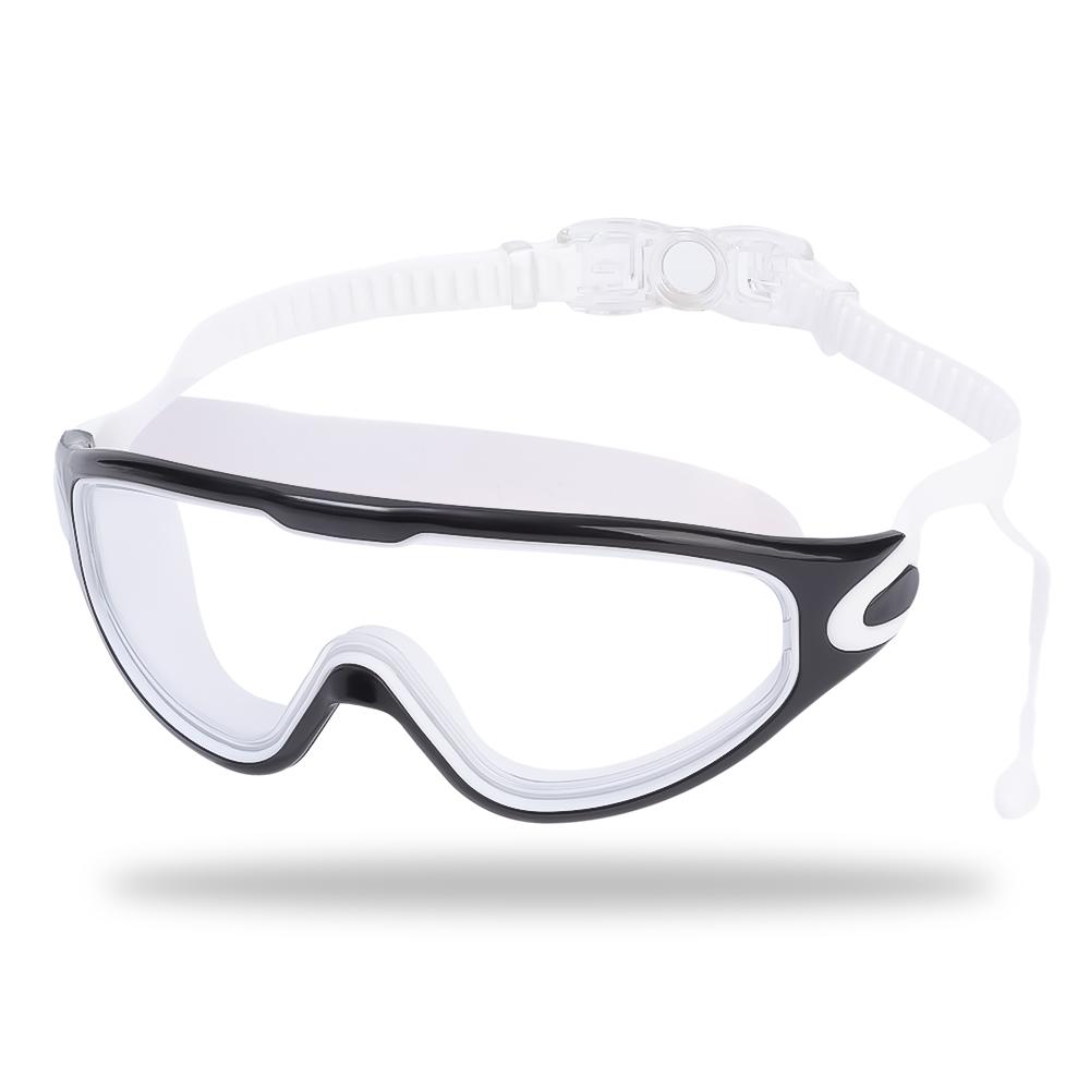 Плоские легкие очки для плавания, противотуманные очки для подводного плавания, дайвинга, плавания, водонепроницаемые очки в большой оправе, мужские и женские аксессуары для плавания