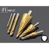 6Pcs HSS Steel Titanium Step Drill Bit Set 4-12/20/32mm Metal Hole Cutter Wood Cone Core Drilling Hole Saw Tool+3,6,8 Saw Drill