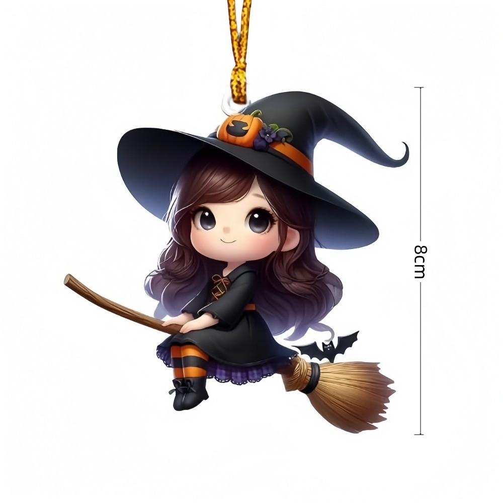 2D Flat Design Acrylic Pendant Wear Resistant Wall Decoration Ghost Ornament Home Decor