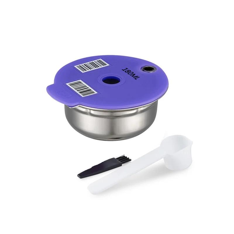 60/180/200/220 мл Капсулы-поды для кофе Многоразовый фильтр из нержавеющей стали для кофеварки Bosch Tassimo Happy Suny Vivy Заполняемый