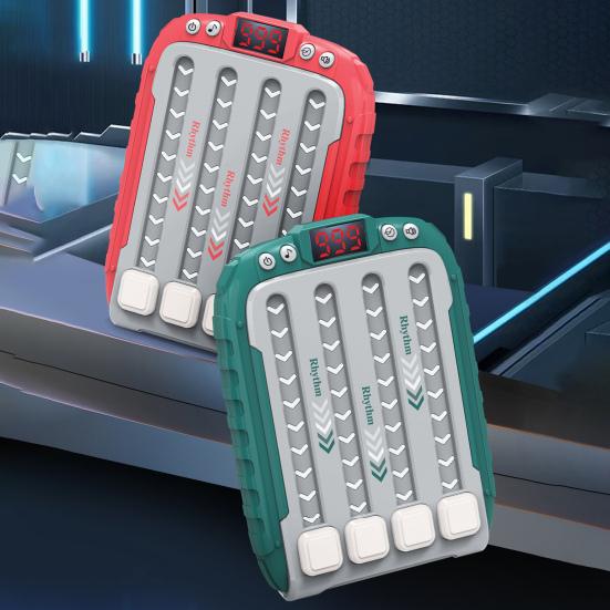 Игровая консоль Quick Push Rhythm для тренировки скорости реакции для детей и взрослых, портативная обучающая игровая машина со светящимся треком, игрушка