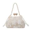 Pearl Embroidery Banquet Bag Shoulder Ladies Shell Bag Portable Hanfu Clutch Bag  Women