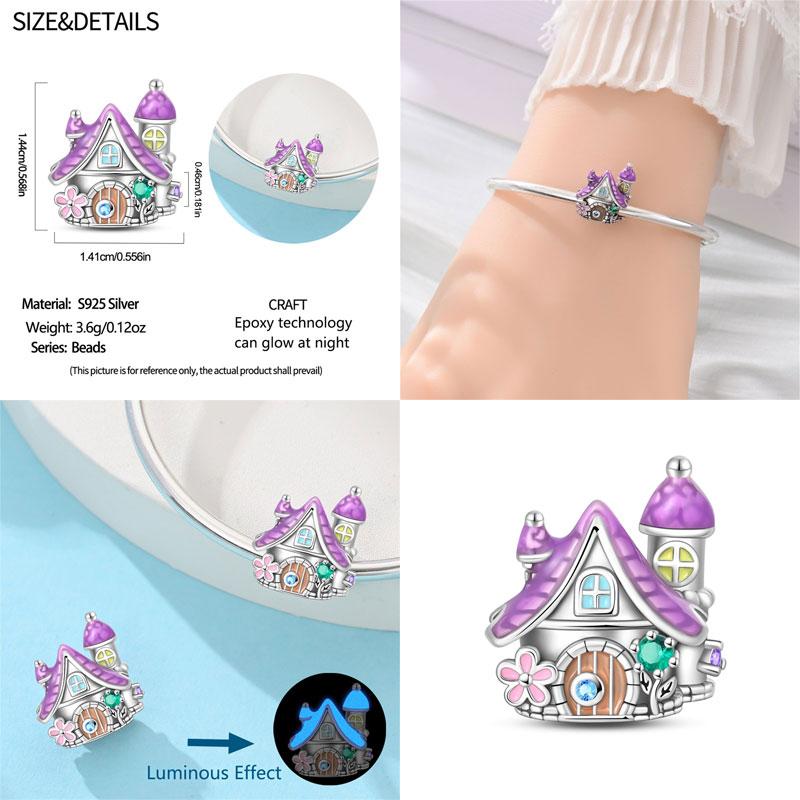 Winter Series Ski Polar Bear Snowman Charms Fit Original Bracelet DIY Jewelry Making Women Gift 100% 925 Silver