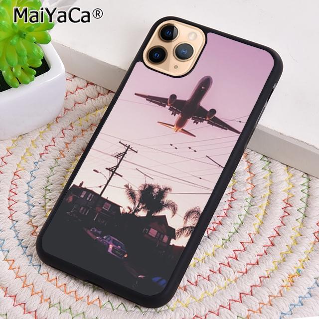 Розовый Чехол для Телефона с Изображением Самолета для iPhone 17 Air 16 pro max 15 14 plus 12 13 Защитная Крышка coque