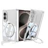 Transparent TPU Case Galaxy Z Fold8 Wide Version With Magnetic Wireless Charging 360 Rotating Stand Air Cushion Drop