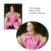 Жевательная резинка Леди Арт Принт Плакат Stay Weird Цитата Печать Винтаж Портрет Темный Декор Холст Картина Настенная Художественная Галерея Декор