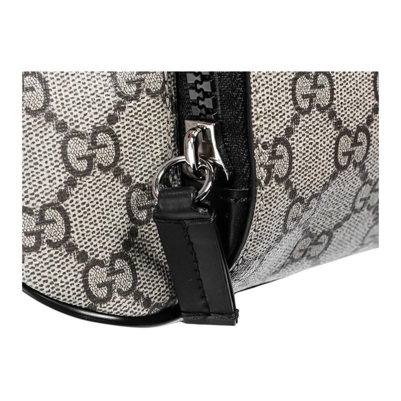 Gucci GG Supreme регулируемый плечевой ремень застежка-молния холст холщовая сумка поясная сумка мужская светло-коричневая