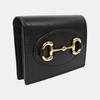 [Pre-Owned] 1955 Horsebit Leather Card Holder Wallet - Excellent #6MBSAK