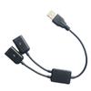 1pc 2 In 1 To Dual USB Female USB Converter Extension Splitter Hubs Male To USB Female OTG Adapter