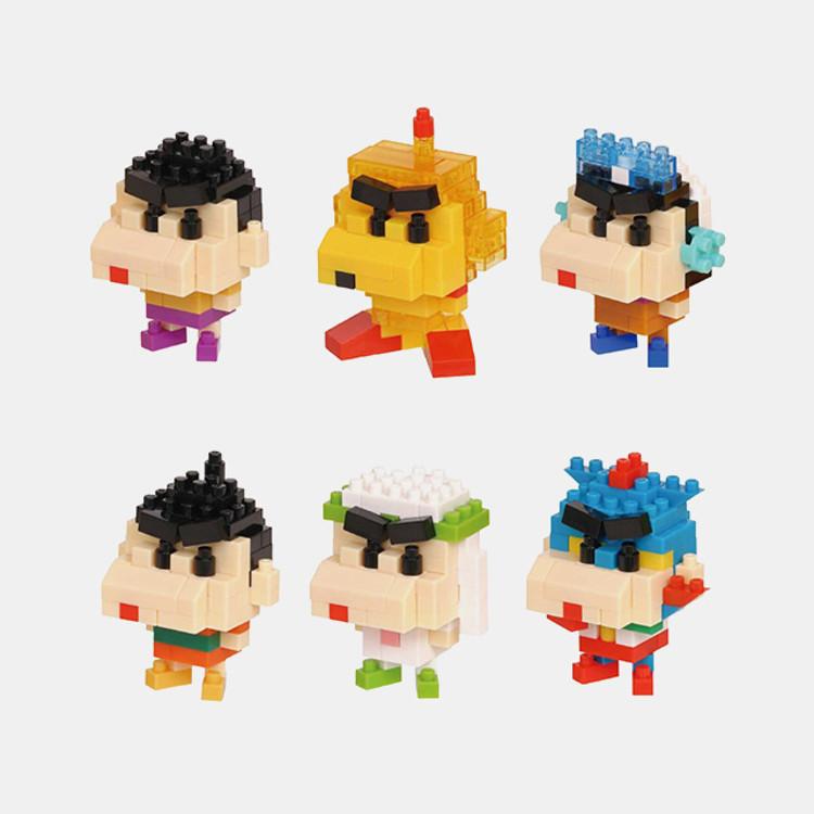 Nanoblock Mini Crayon Shin-chan Theatrical Version (6 Pieces), Korean Popular Bandai
